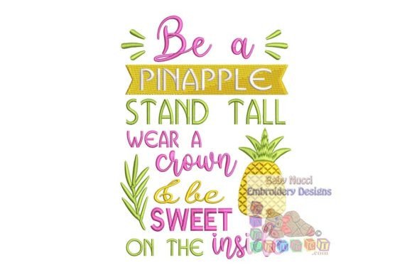 Be a Pinapple Embroidery Design Review