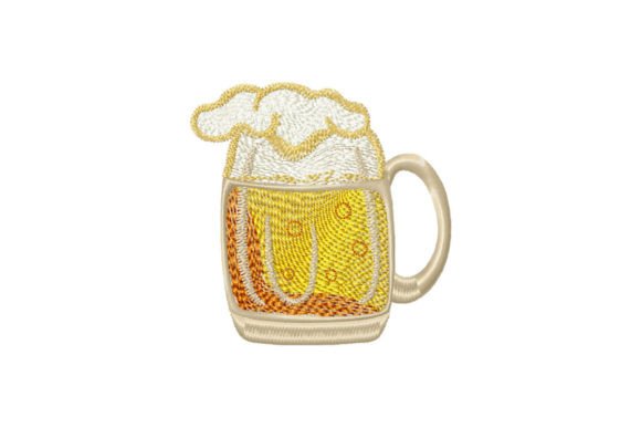 Beer Mug with Foam Embroidery Design Review