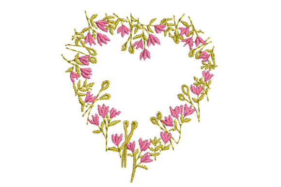 Floral Heart-shaped Frame Review for Seasonal Embroidery