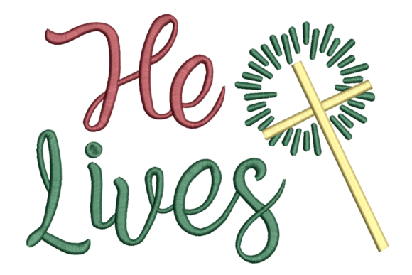 He Lives Embroidery Review for Religious Projects