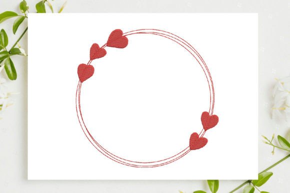 Heart Red Circle Embroidery Review