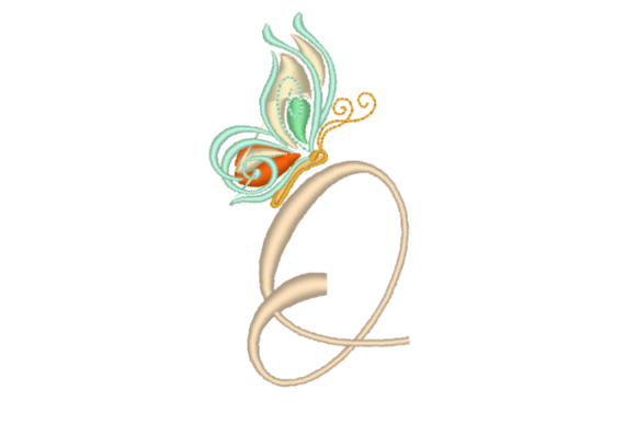 Letter O with Butterfly Embroidery Review