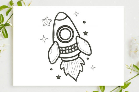 Rocket Taking Off Embroidery Review