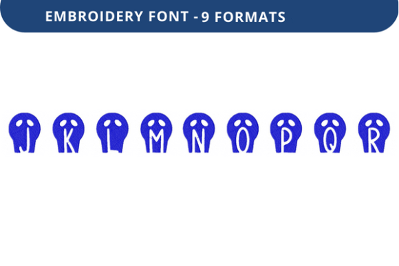 Skulls and Kitties Font Lowercase J to R Review